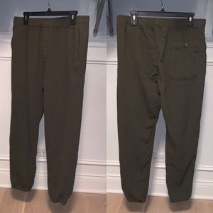 Rough & Tumble olive wool joggers men’s XL